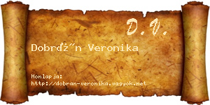 Dobrán Veronika névjegykártya
