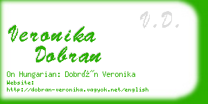 veronika dobran business card